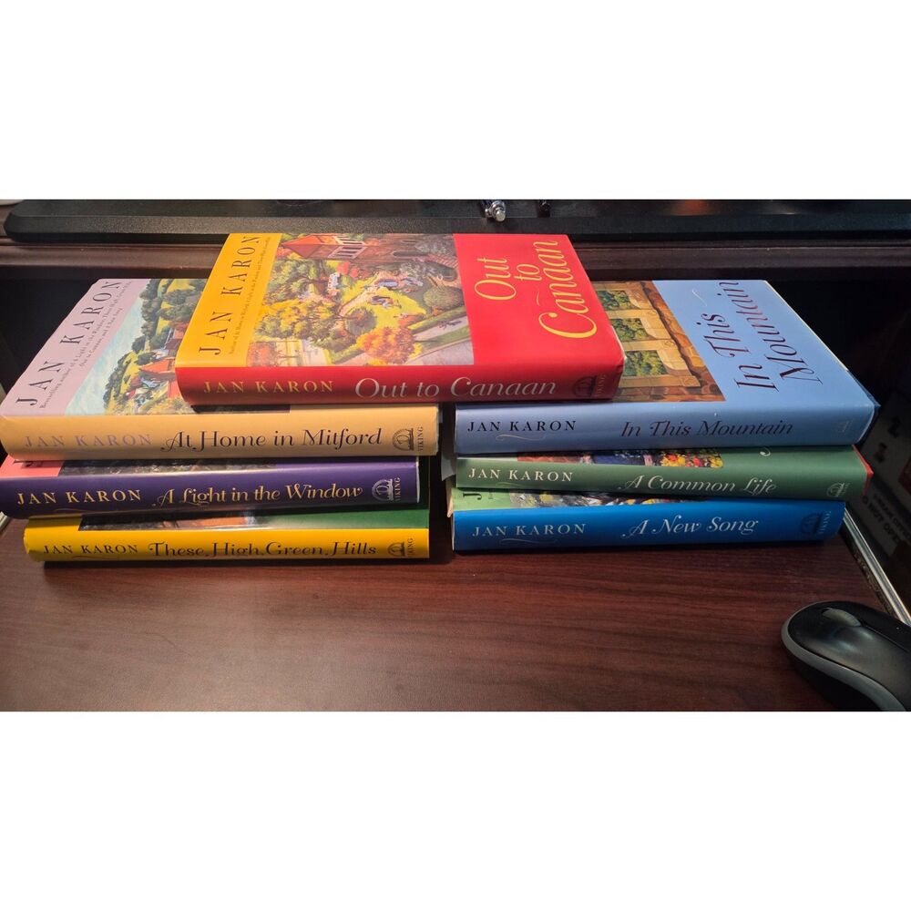 Jan Karon Mitford Series Hardcover Lot of 7 Pristine w/ DJ 4 True First Editions